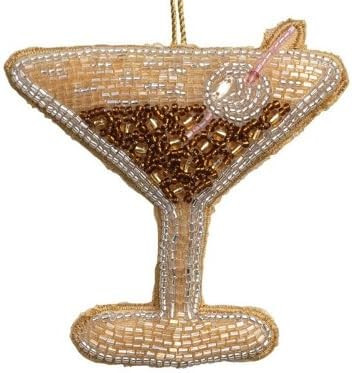 Fabric Cocktail Drink Chocolate Martini Hanging Christmas Tree Ornament | Amazon (US)