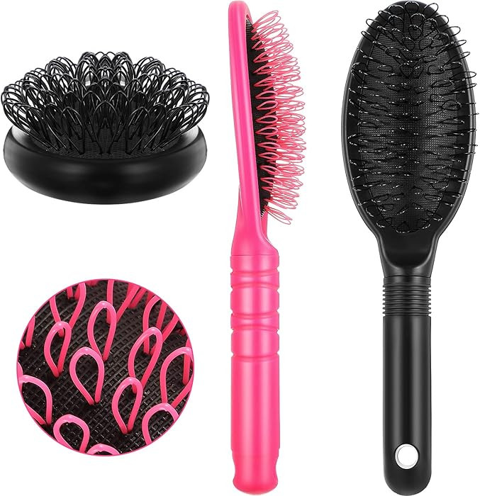 2 Pieces Loop Wig Brush Hair Extension Brush Hair Pieces for Brushing Styling Detangling Natural ... | Amazon (US)