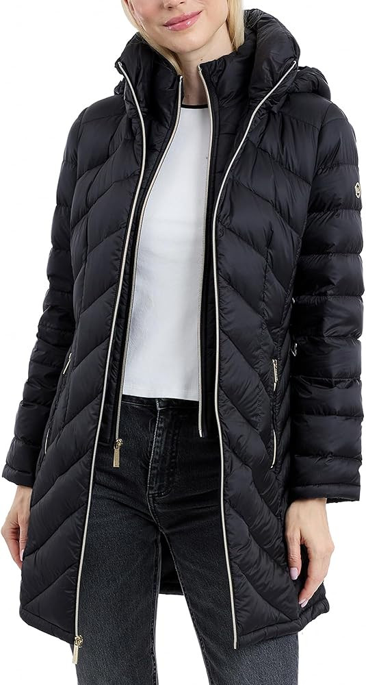 Michael Kors womens Long Packable | Amazon (US)