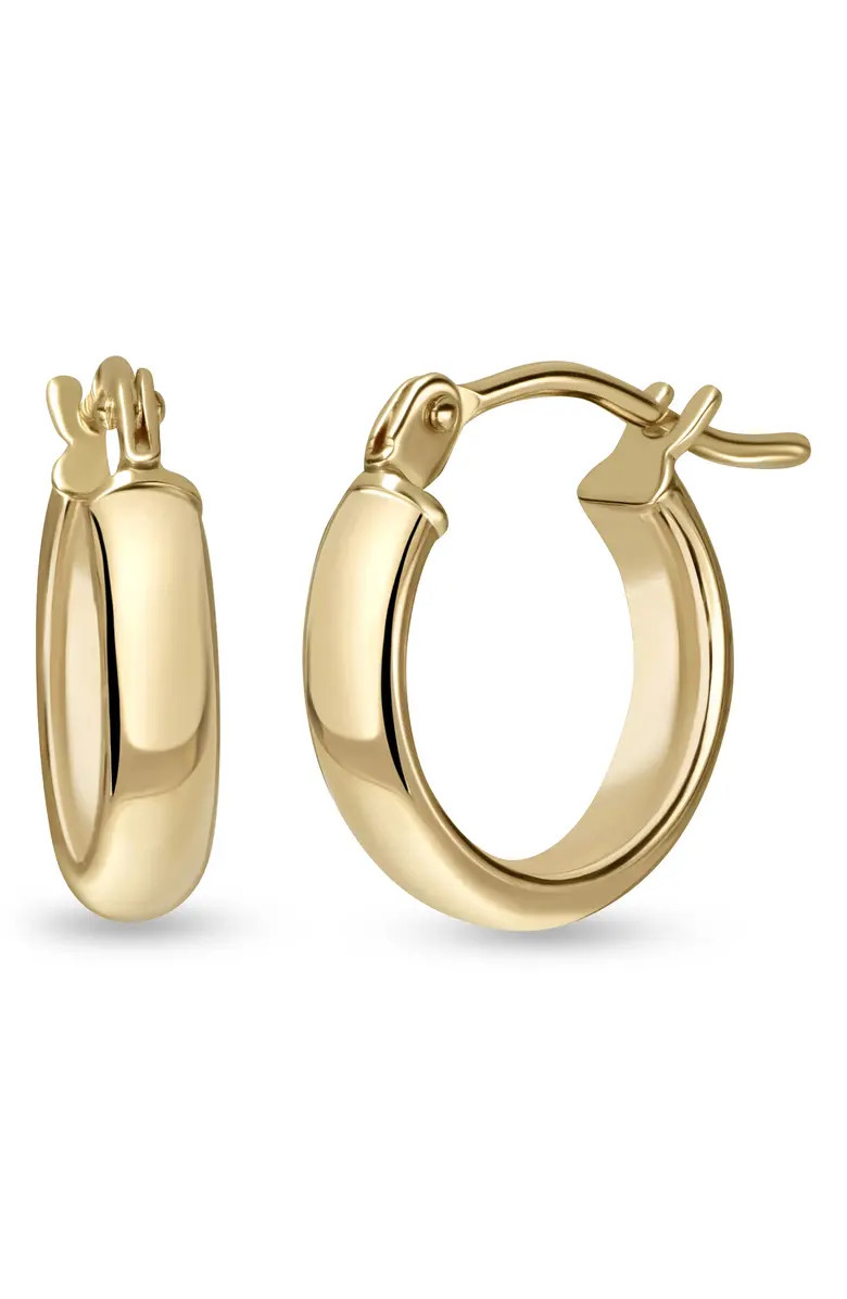 Bony Levy 14K Gold Beveled Edge Huggie Hoop Earrings | Nordstrom | Nordstrom