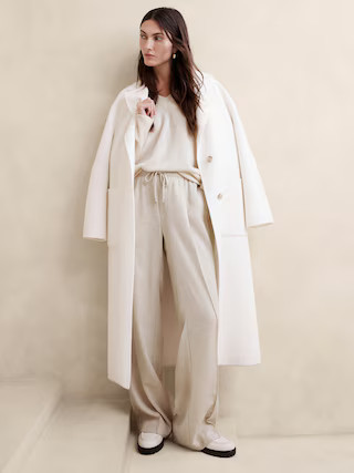 Arama Italian Flannel Wide-Leg Pant | Banana Republic (US)