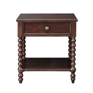 Beckett Morocco Brown 1 Drawer Nightstand | The Home Depot