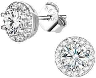 FindChic Birthstone Earrings for Women, Round/Heart/Square/Teardrop Earrings with 925 Sterling Si... | Amazon (US)