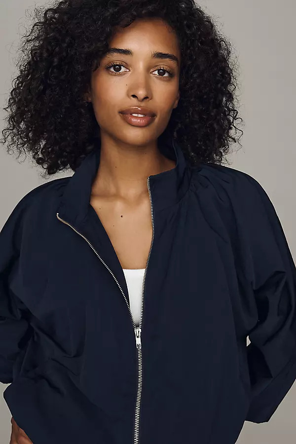 Funnel-Neck Nylon Jacket | Anthropologie (US)