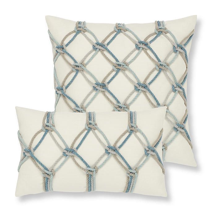 Hand-knotted Rope Pillow by Elaine Smith | Frontgate | Frontgate