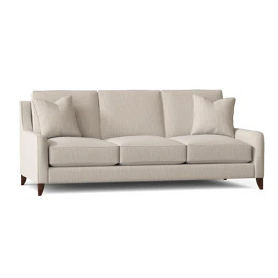Wayfair Custom Upholstery Haleigh 80" Square Arm Sofa Body Fabric: Conversation Ivory | Wayfair North America
