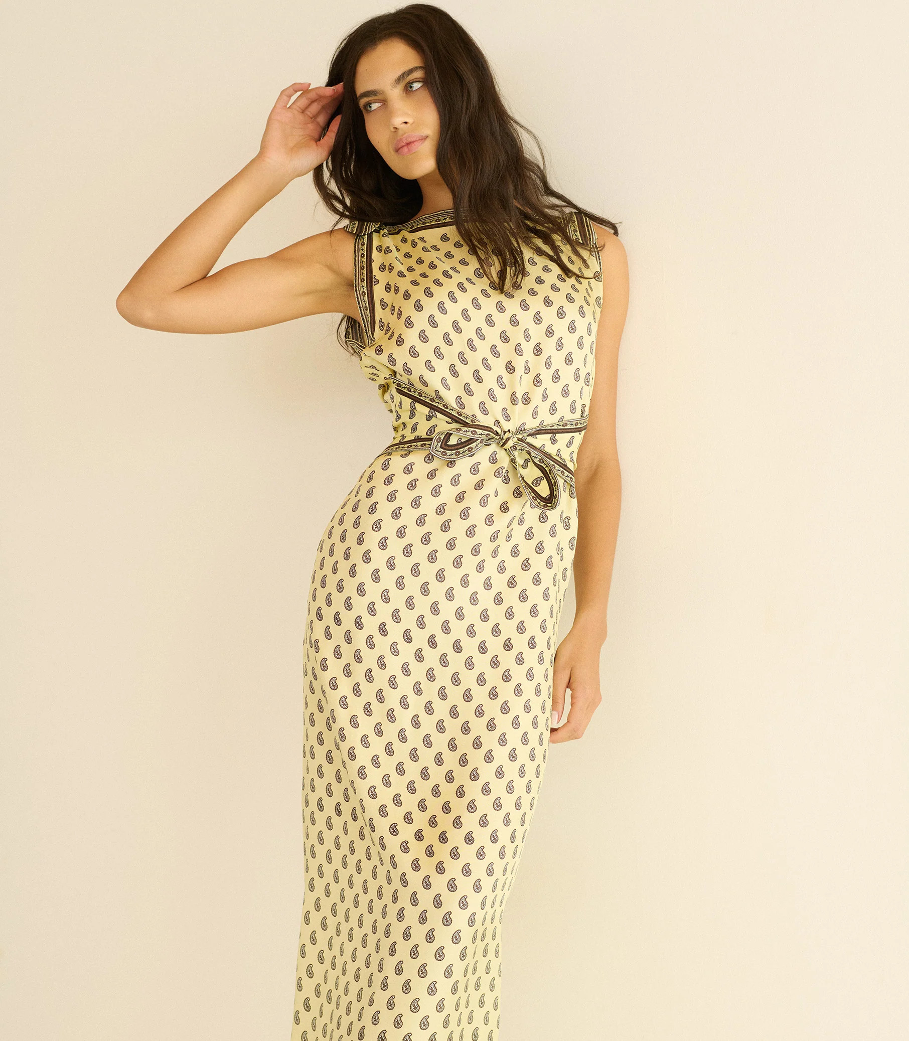 Amorette Dress - Sunlight Taormina Paisley | DÔEN | DOEN