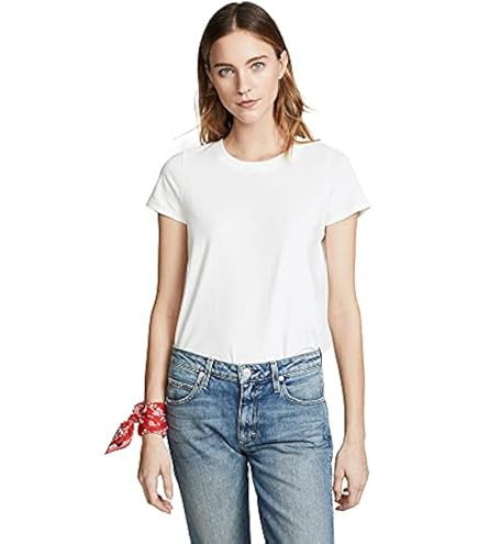 The Drop Women's Courtney Short-Sleeve Tiny Crewneck Jersey T-Shirt | Amazon (US)