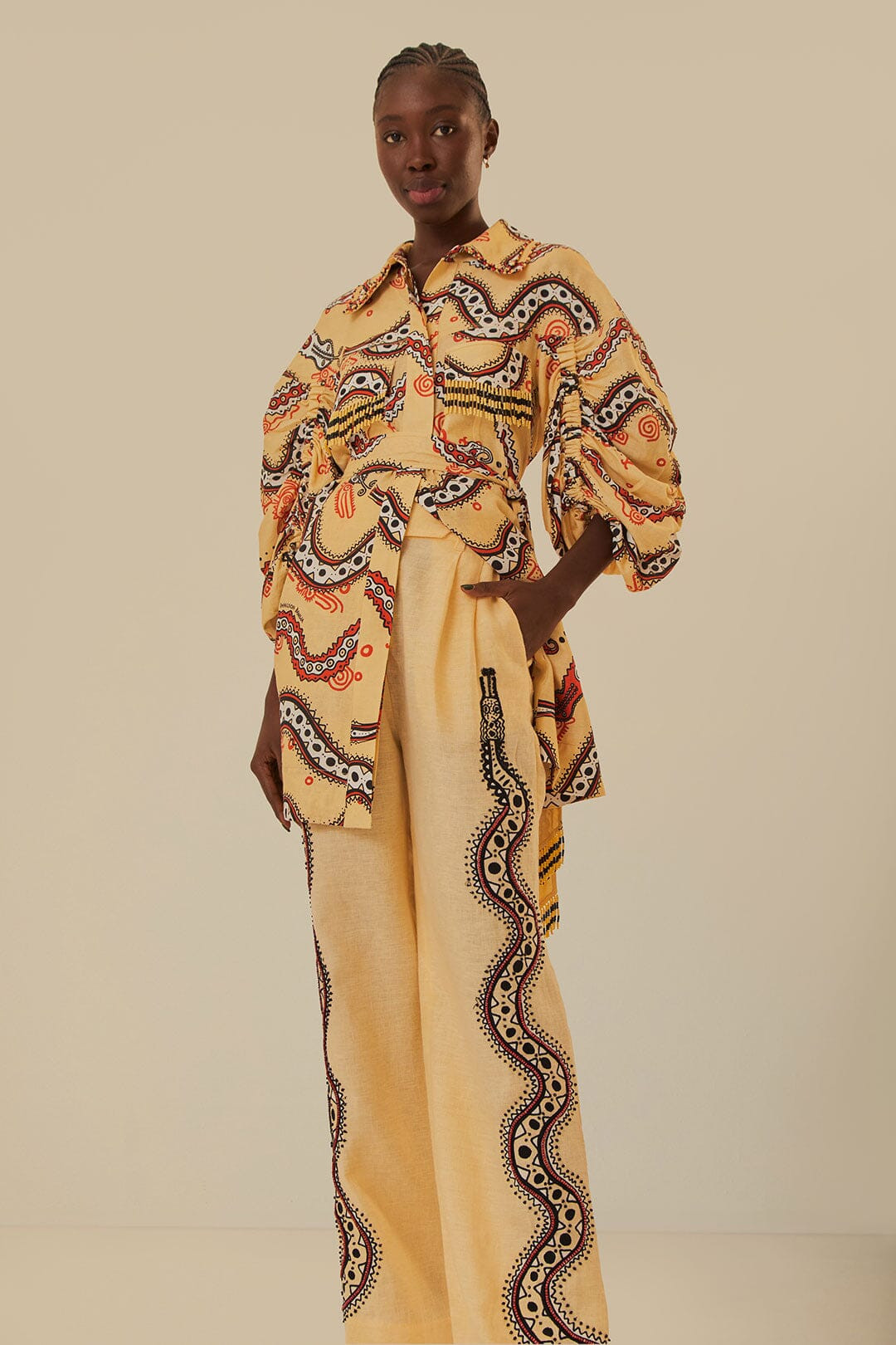 Sand Time Snake Pants | FarmRio (US)