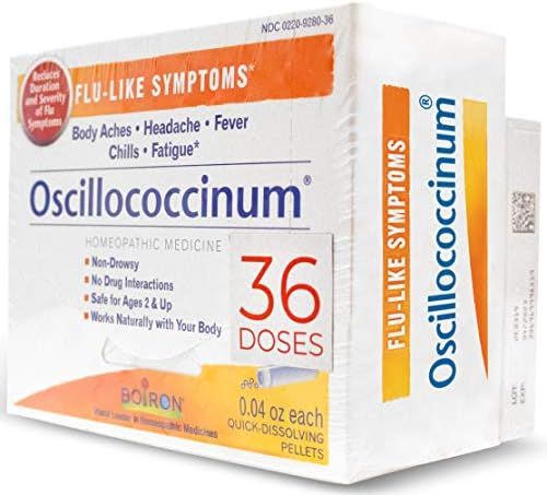 Oscillococcinum Boiron oscillococcinum homeopathic Medicine for flu-Like Symptoms, 36 Count | Amazon (US)