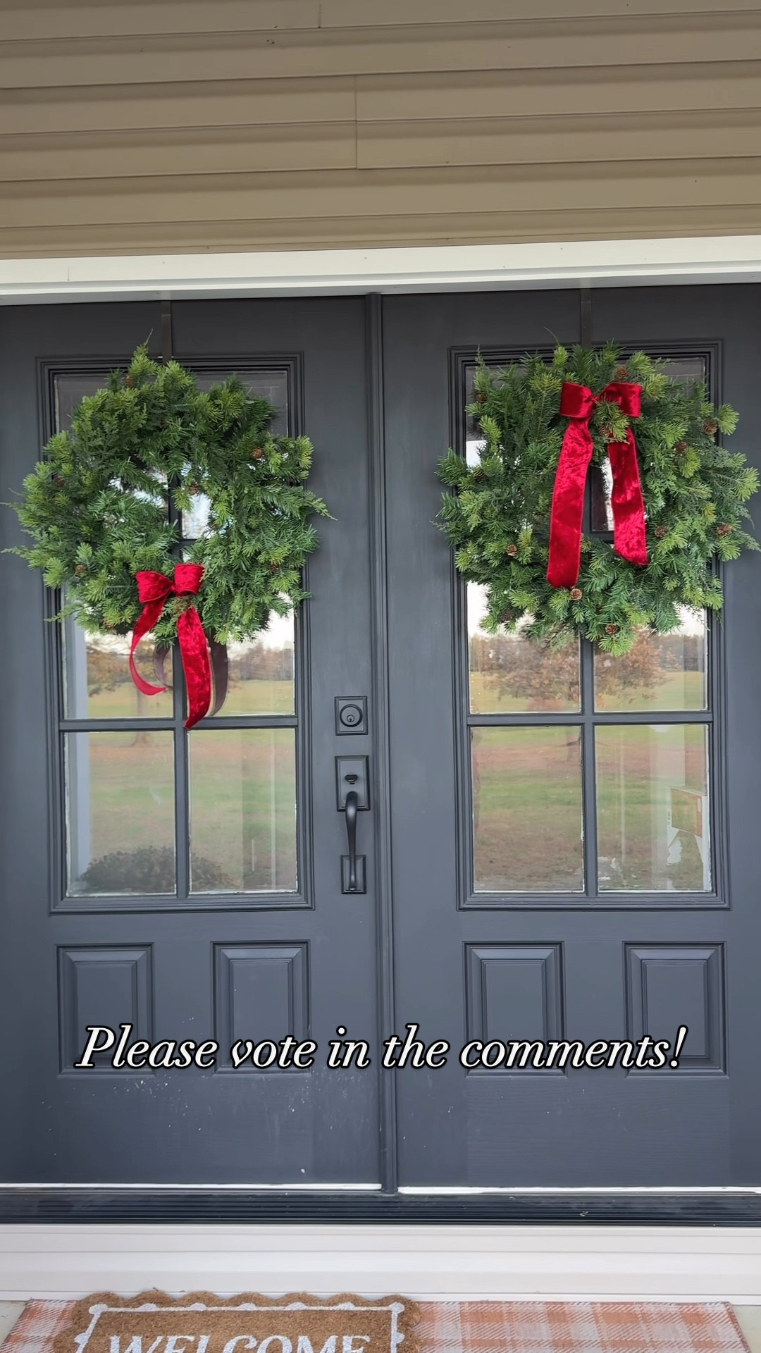 I grabbed these gorgeous wreaths from Walmart (for only $16.98 I might add 😮) but I can’t decide if I like the bow better on top or on bottom! 



#LTKHome #LTKSeasonal #LTKWatchNow