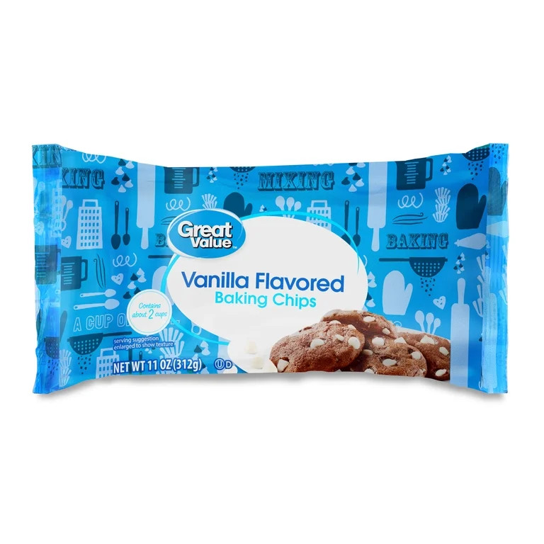 Great Value Vanilla Flavored Baking Chips, 11 oz | Walmart (US)