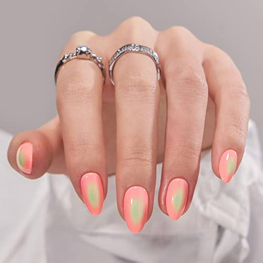 BTArtbox Press On Nails Almond - Short Fake Nails with Nail Glue for Christmas Gift, Fit Perfectl... | Amazon (US)