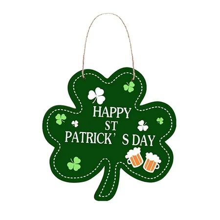 st patricks decorations for office vintage room decor Irish Wooden Door Plate St. Patricks Day Decor | Walmart (US)