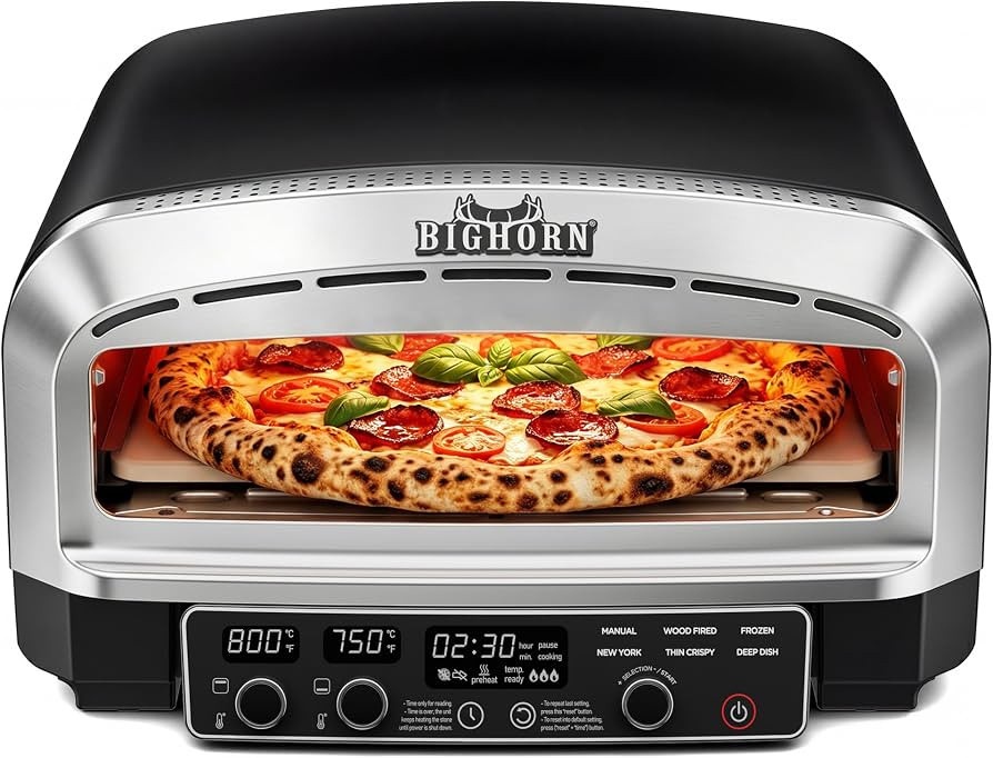BIG HORN 14-Inch Indoor Pizza Oven, 850\u00b0F Electric Countertop Pizza Oven | Amazon (US)