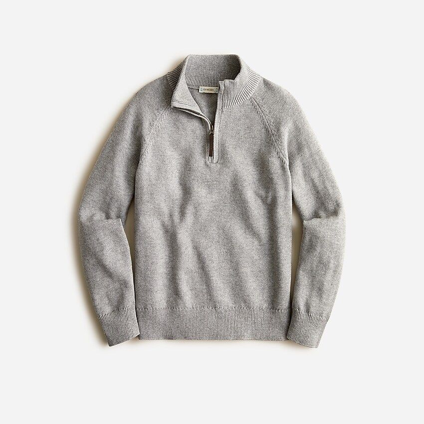 Kids' cotton-cashmere half-zip sweater | J.Crew US