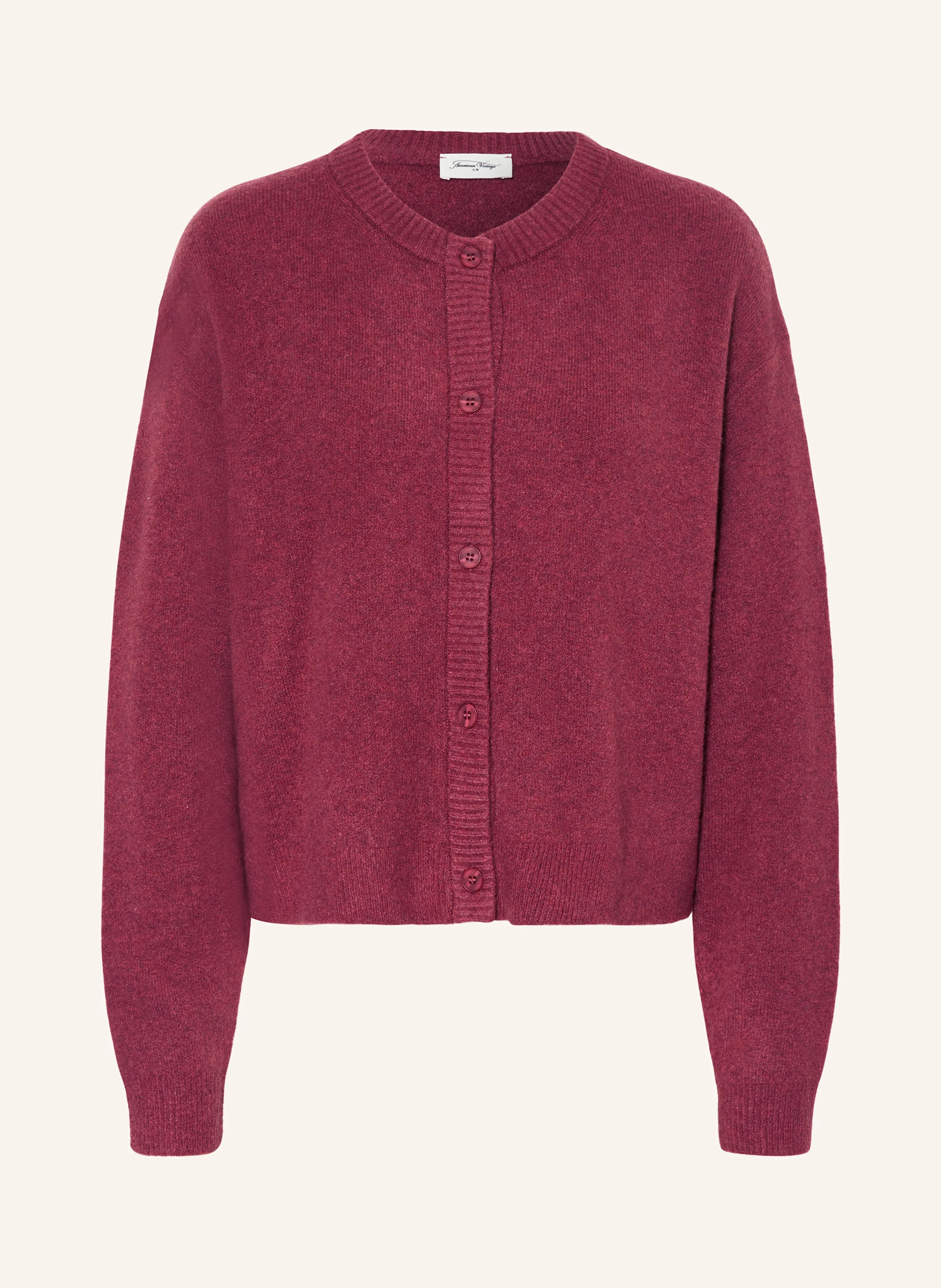 American Vintage Strickjacke DAMSVILLE in dunkelrot | Breuninger (DACH)