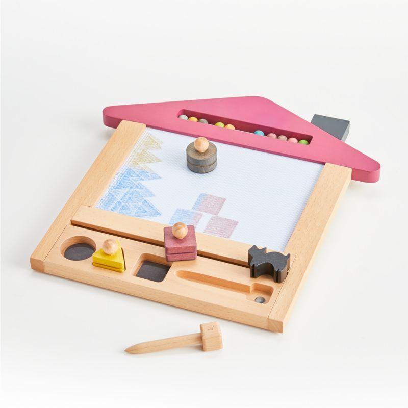 kiko+ & gg Oekaki House Magic Drawing Board | Crate & Kids | Crate & Barrel