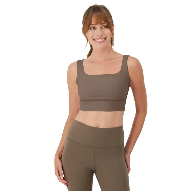 Hanes Women's Moves Square Neck Crop Bralette, Sizes XS-2XL | Walmart (US)
