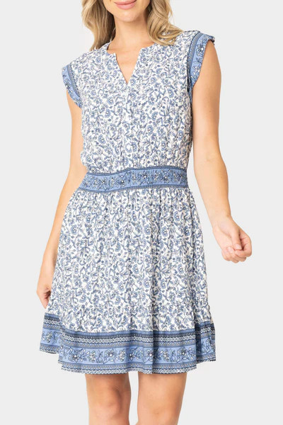 Lindsey Border Dress | Gibson