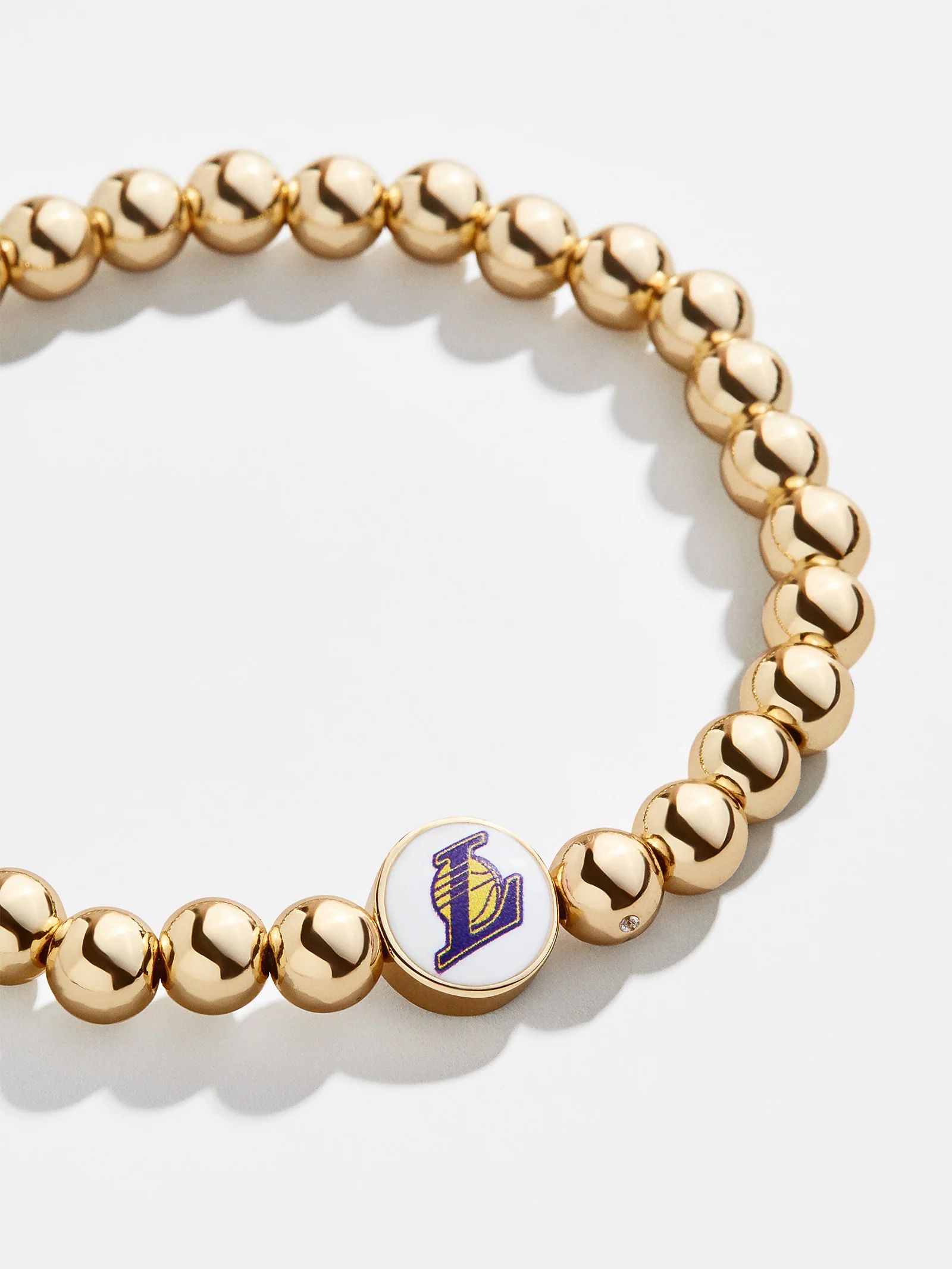 Los Angeles Lakers Gold Pisa Bracelet | BaubleBar (US)