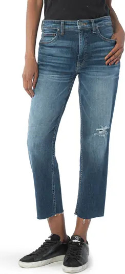 KUT from the Kloth Rachael Fab Ab Distressed High Waist Mom Jeans | Nordstrom | Nordstrom