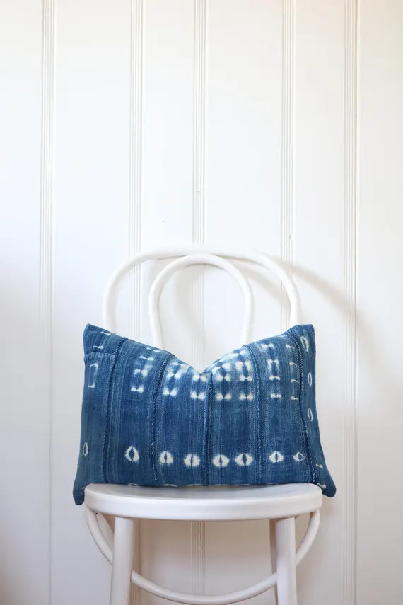 13" x 20" Indigo African Pillow Cover13" x 20" Indigo African Pillow Cover | Etsy (US)