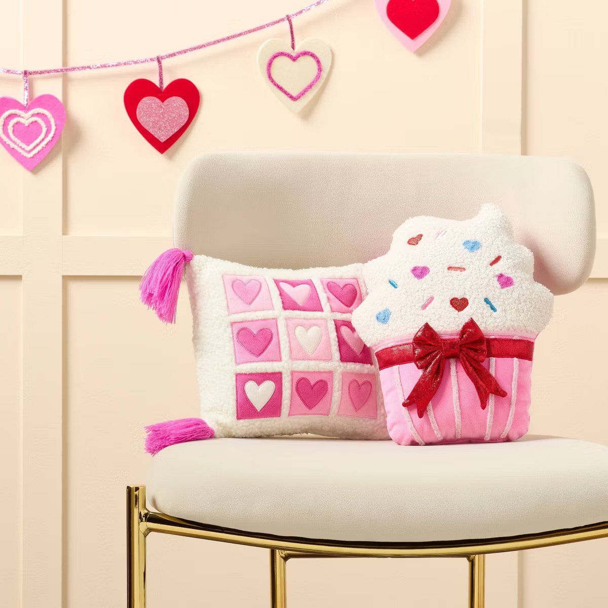 Valentine's Day Small Giftable Cupcake Pillow - Spritz™ | Target