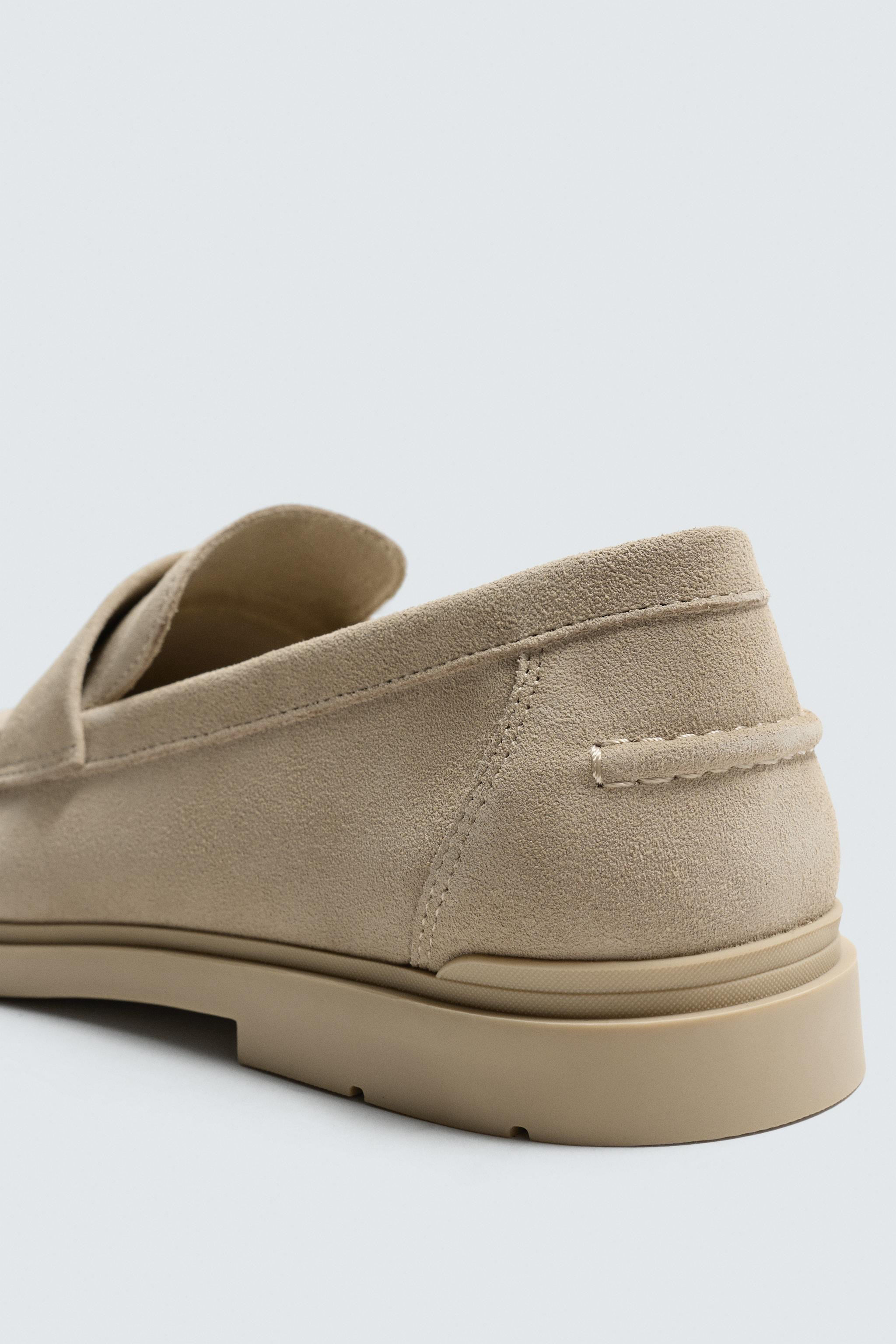 CASUAL LEATHER LOAFERS | Zara US