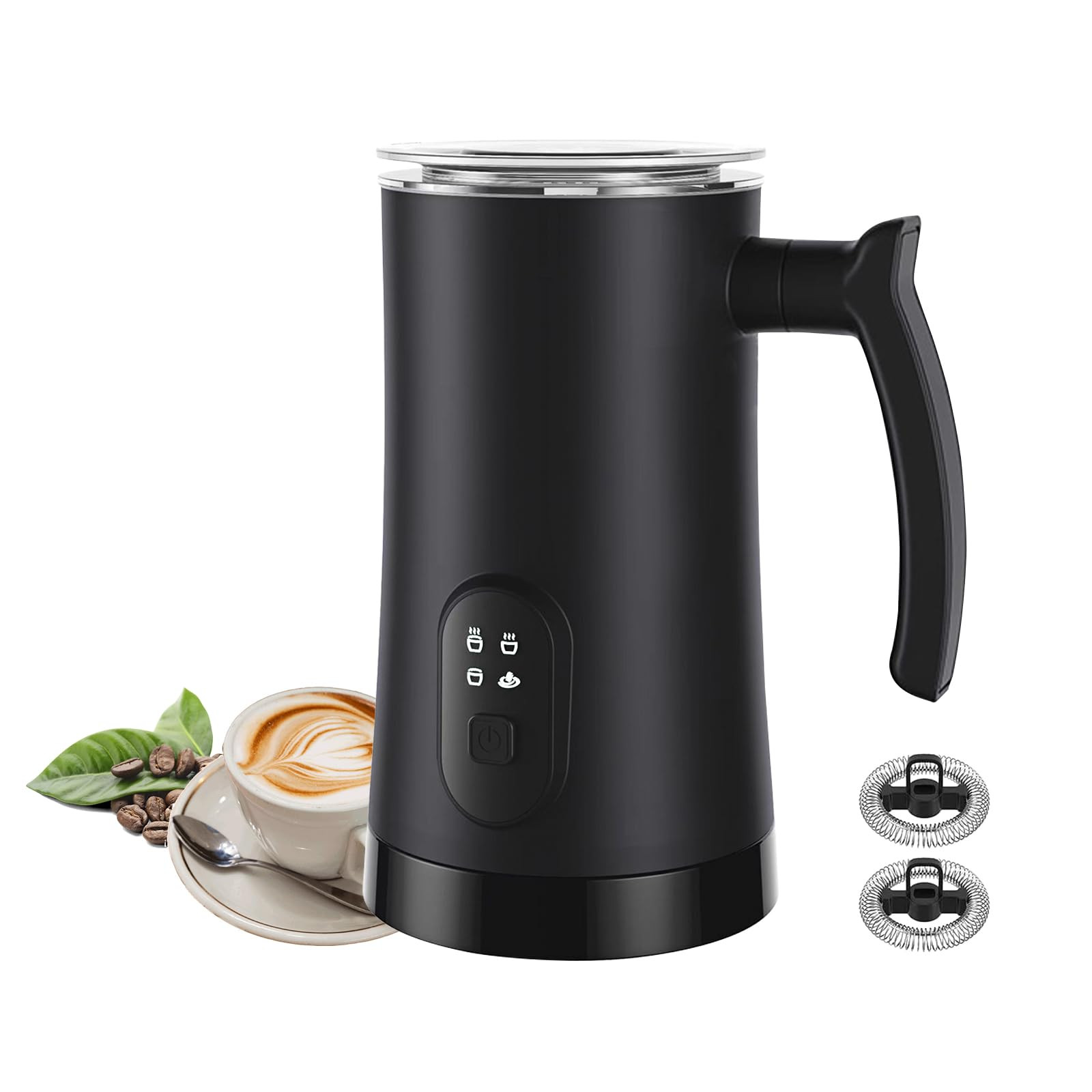 Milk Frother, 4 in 1 Electric Milk Steamer,11.8oz/350ml Automatic Warm and Cold Foam frother for ... | Amazon (US)