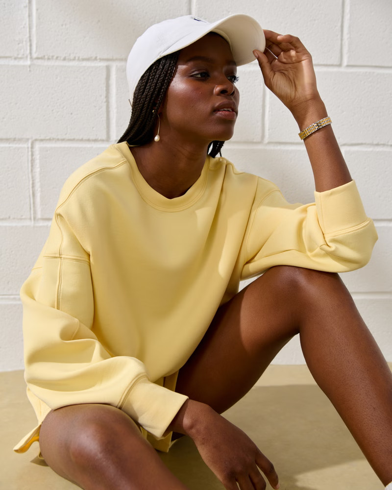 Women's YPB neoKNIT Relaxed Crew | Women's Tops | Abercrombie.com | Abercrombie & Fitch (US)