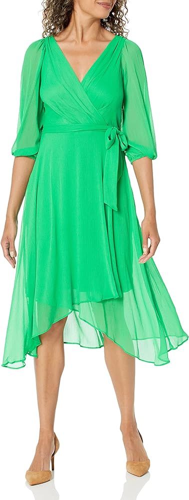 DKNY Women's Faux Wrap Dress | Amazon (US)