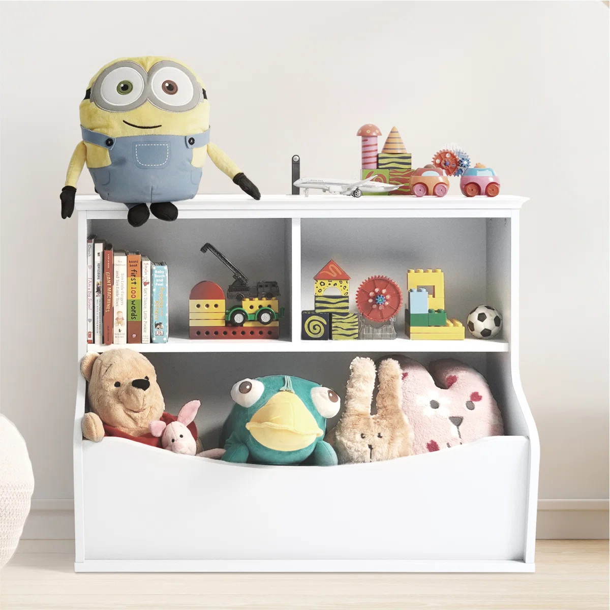 Kids' Toy Storage Organizer, Open Storage Cubby, Multifunctional Book And Toy Storage Cabinet | Wayfair North America