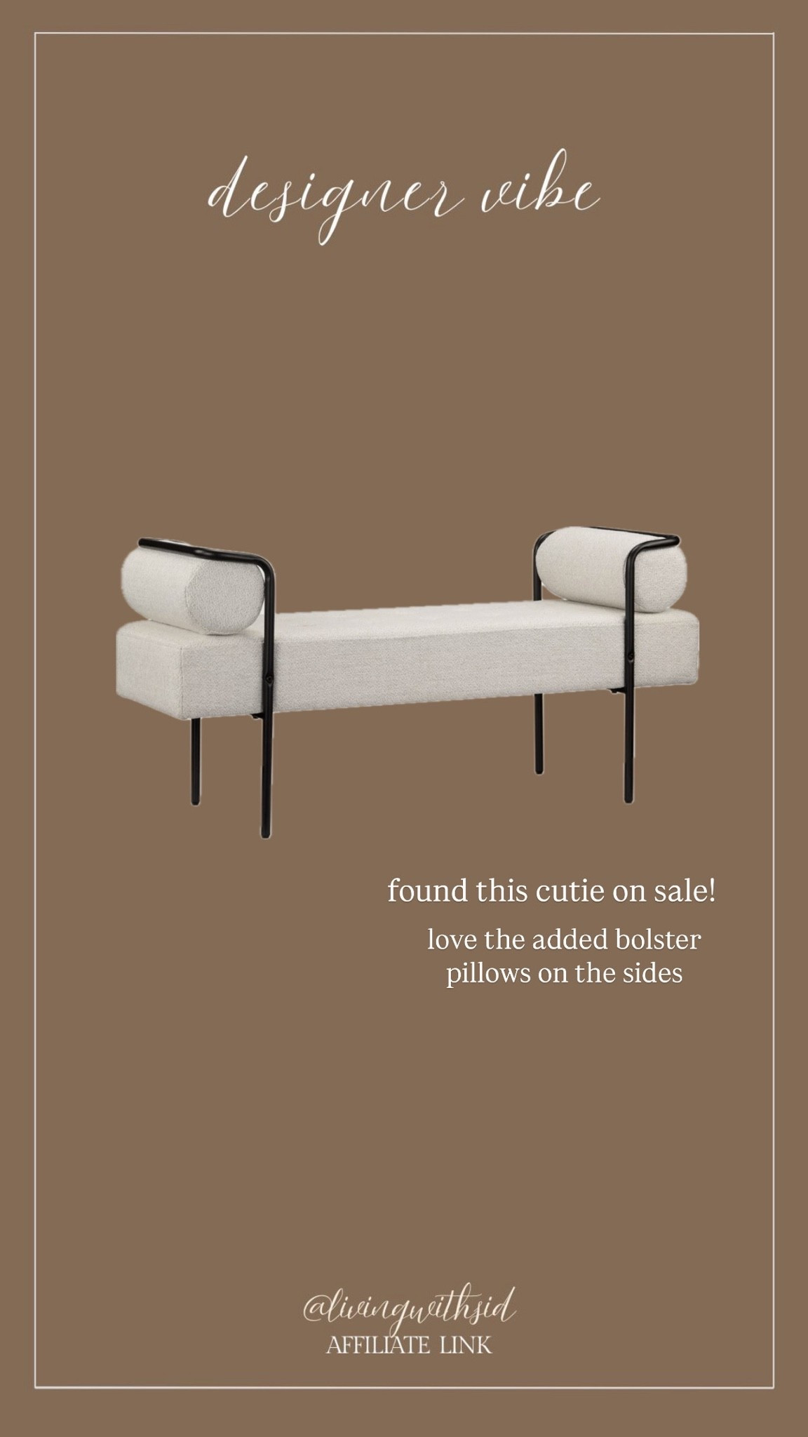 Mixing textures is huge this year! Love the neutral upholstery paired with metal base! 

#bouclair #entryway #entrancebench

#LTKcanada #LTKhome #LTKsale