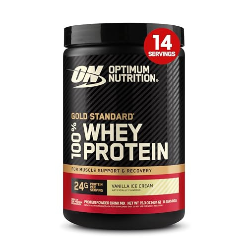 Optimum Nutrition Gold Standard 100% Whey Protein Powder, Vanilla Ice Cream, 1 Pound (Pack of 1) | Amazon (US)