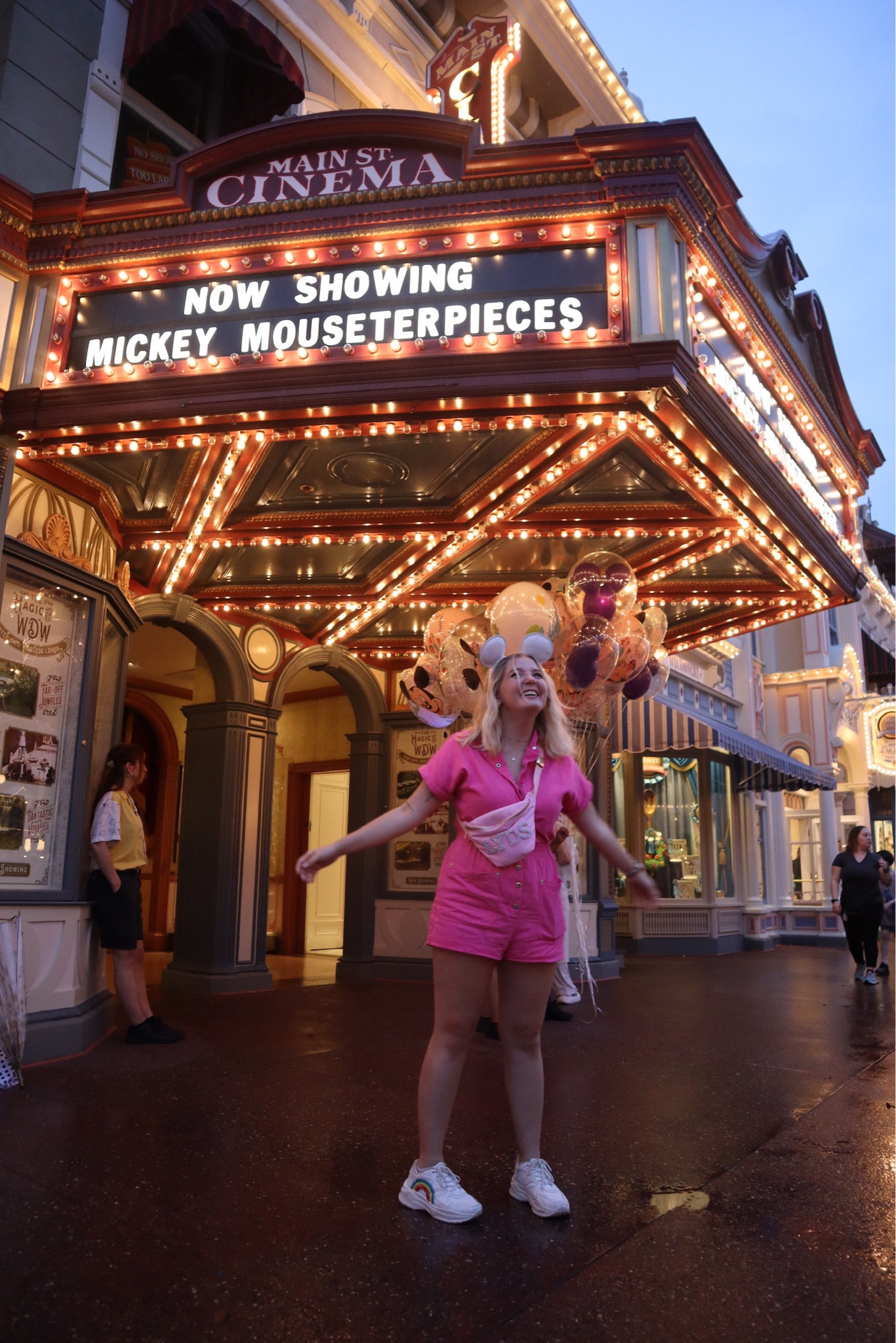 pink jumpsuit romper and fanny pack for magic kingdom, Disney outfit, pink and white style, Barbie fashion 

#LTKTravel #LTKFindsUnder50 #LTKStyleTip