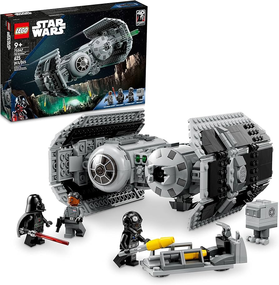 LEGO Star Wars TIE Bomber Model Building Kit, Star Wars Toy Starfighter with Gonk Droid Figure, D... | Amazon (US)