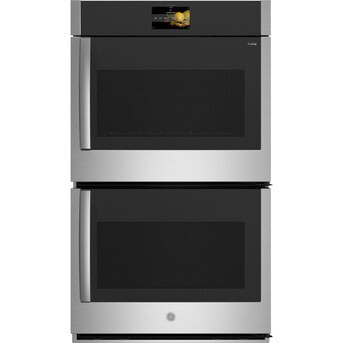 GE Profile 30 inch Smart Compatible Double Electric Wall Oven with Air Fry Self + Steam Cleaning ... | Lowe's
