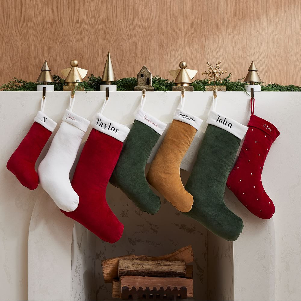 Customizable Velvet Stockings | West Elm (US)