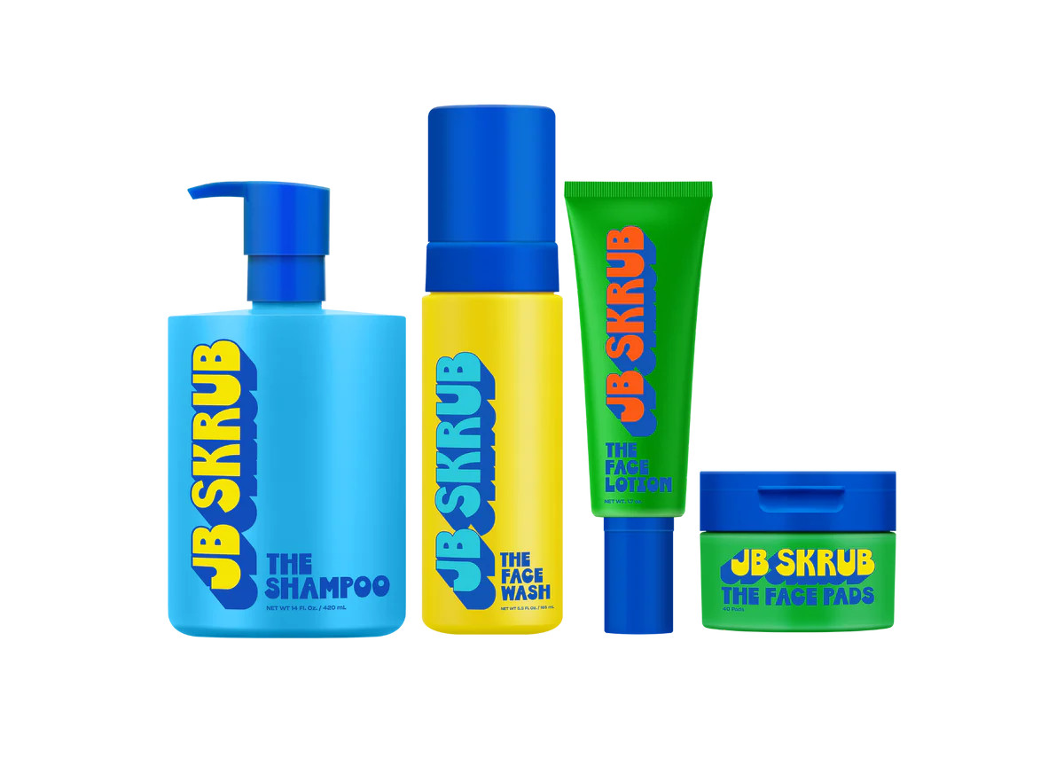 The Hair & Face Kit - Skincare & Shampoo for Teens - JB SKRUB | JB SKRUB