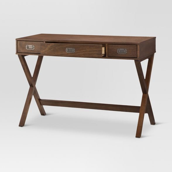 Campaign Wood Writing Desk with Drawers - Threshold™ | Target