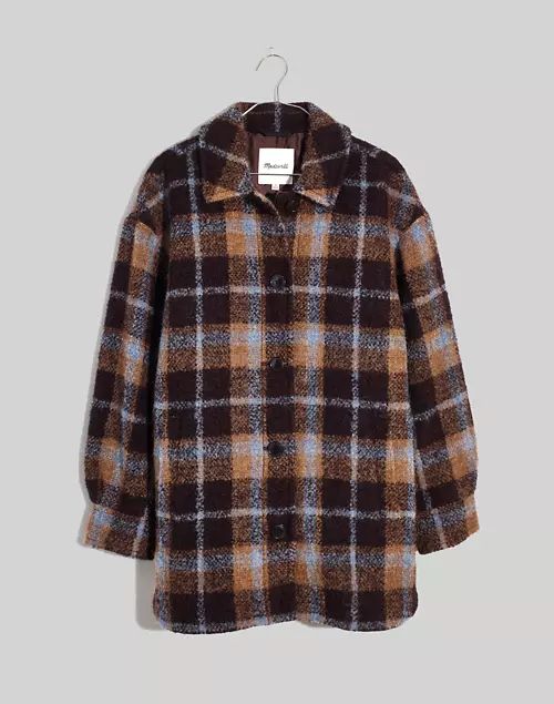 Plus Belrose Shirt-Jacket in Cassel Plaid | Madewell