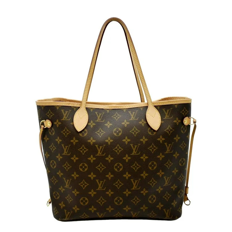 Pre-Owned LOUIS VUITTON Neverfull MM Monogram Canvas Tote Bag Brown - Walmart.com | Walmart (US)