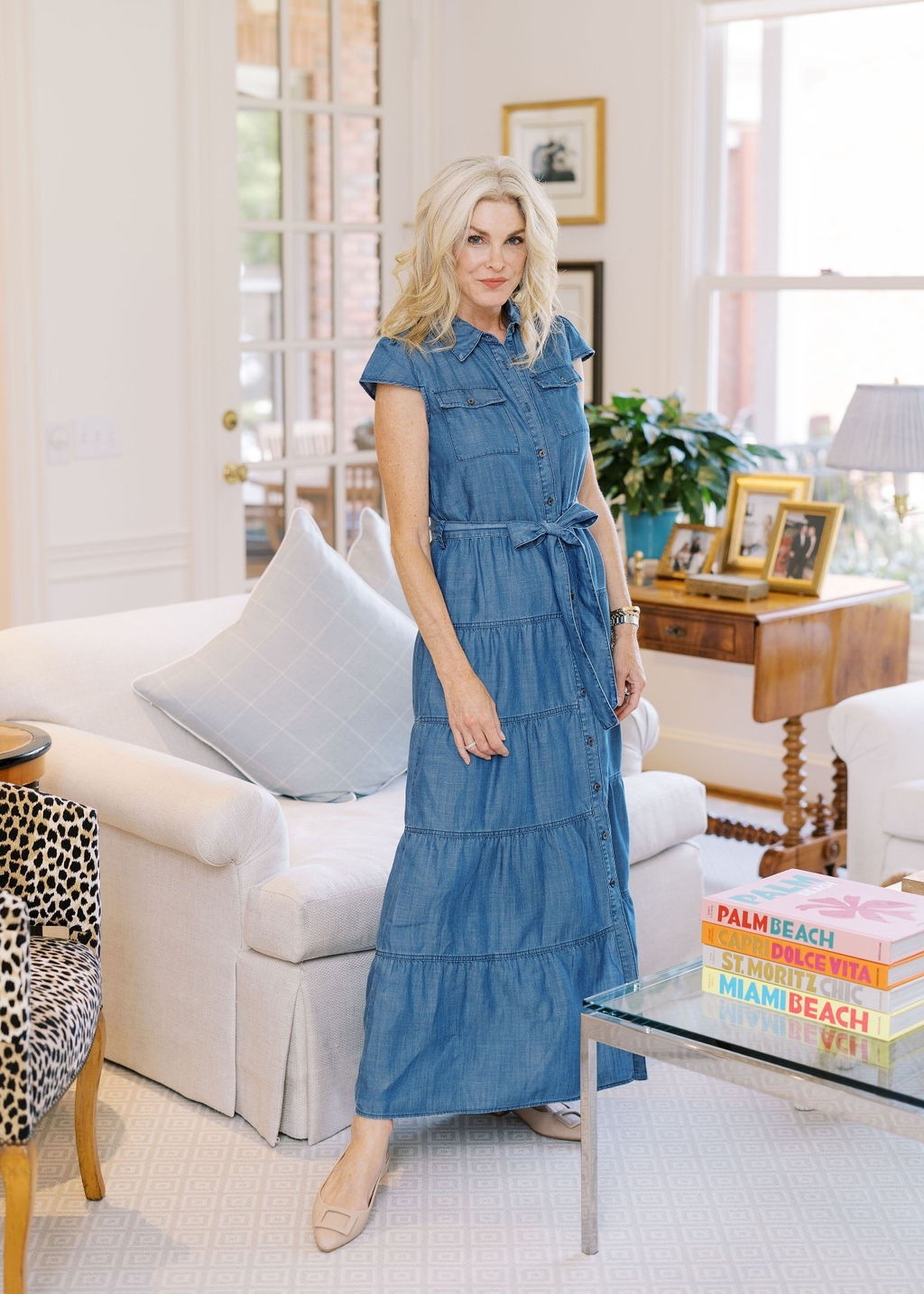 Gorgeous denim maxi dress for fall! Size S

#LTKootd #LTKSeasonal #LTKOver40