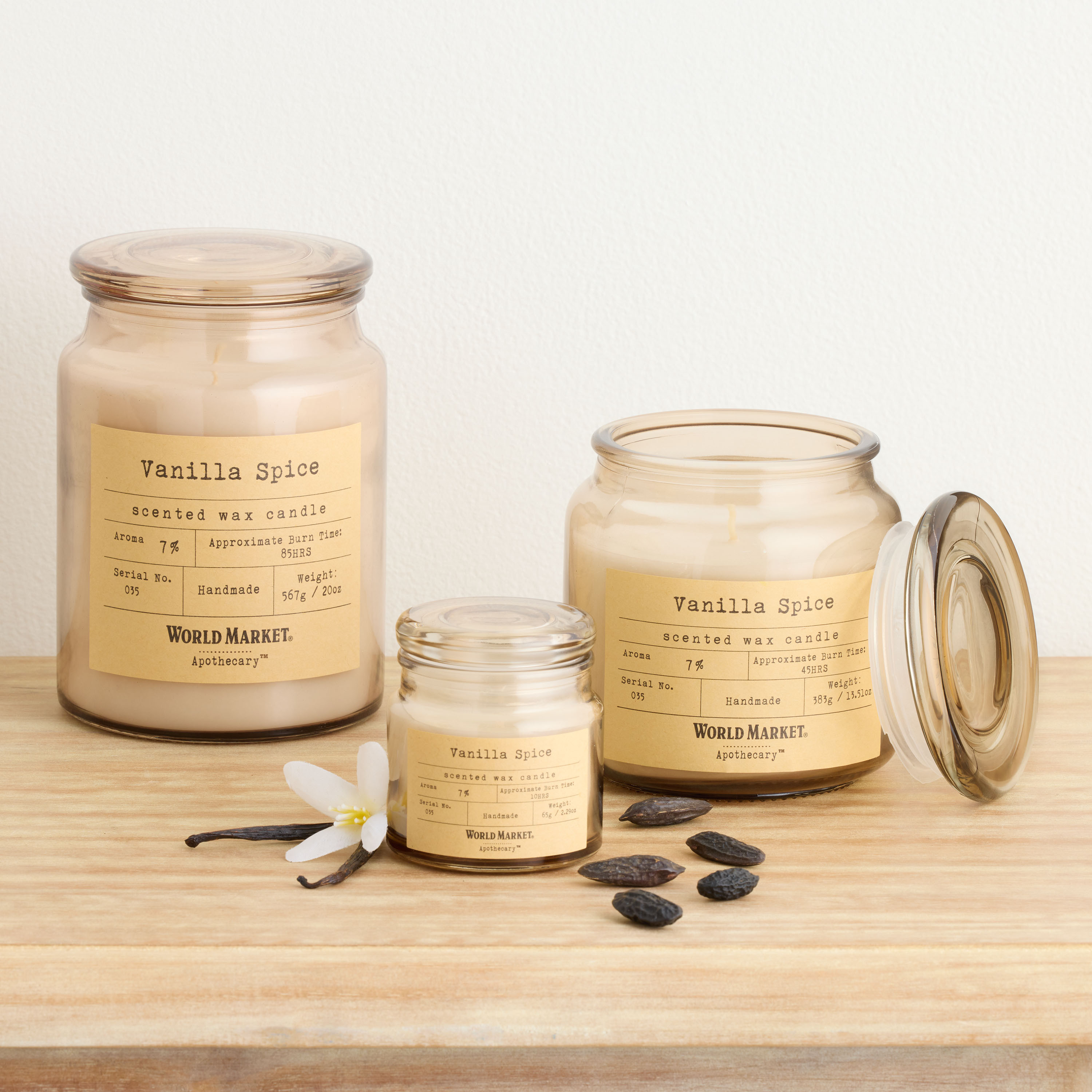 Apothecary Vanilla Spice Scented Candle | World Market