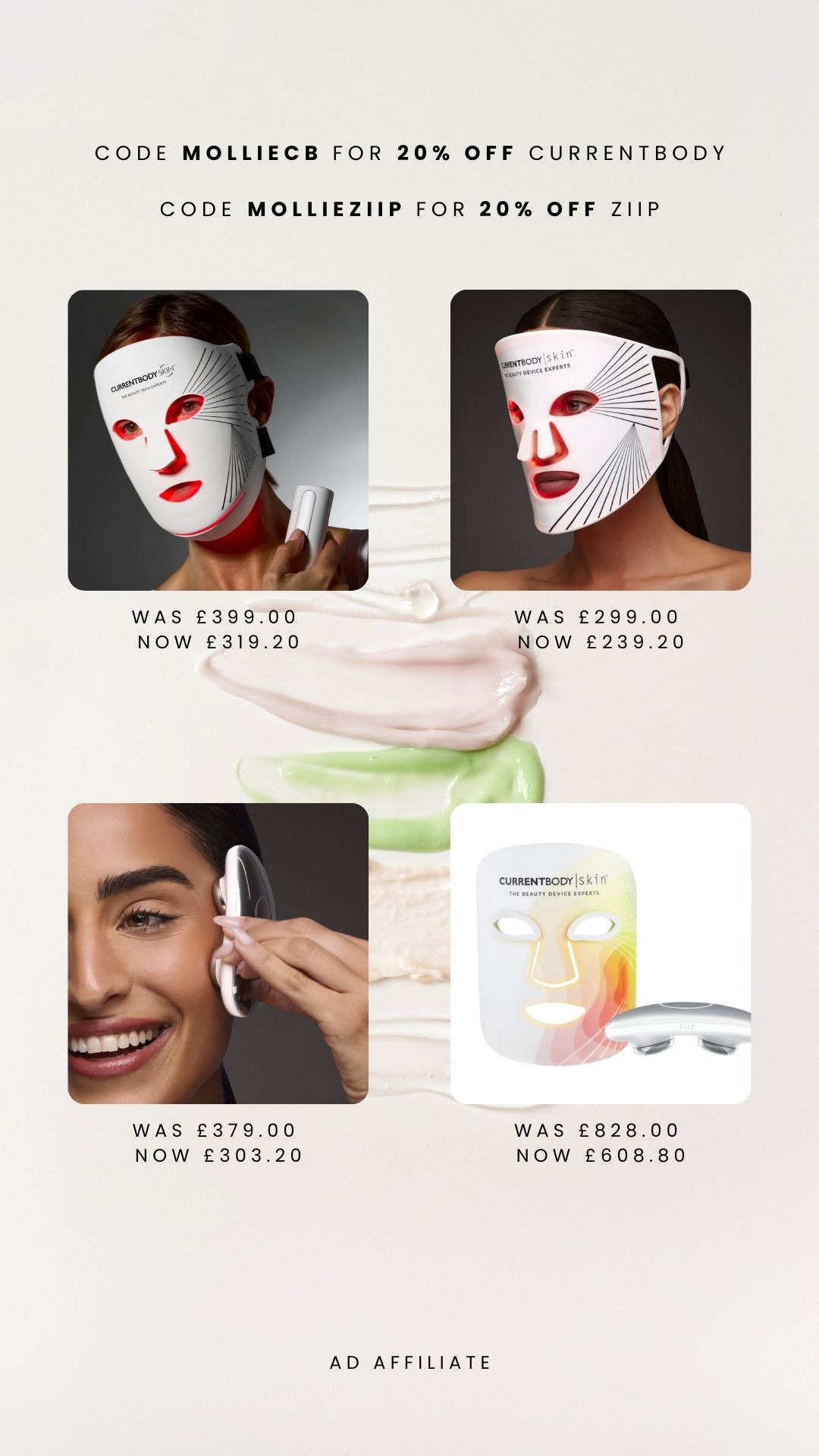 Current Body and ZIIP take 20% off all products with my code MOLLIECB or MOLLIEZIIP perfect for a luxury skincare christmas treat // red light LED therapy face mask 

 #LTKCyberWeek #LTKluxury #LTKskincare