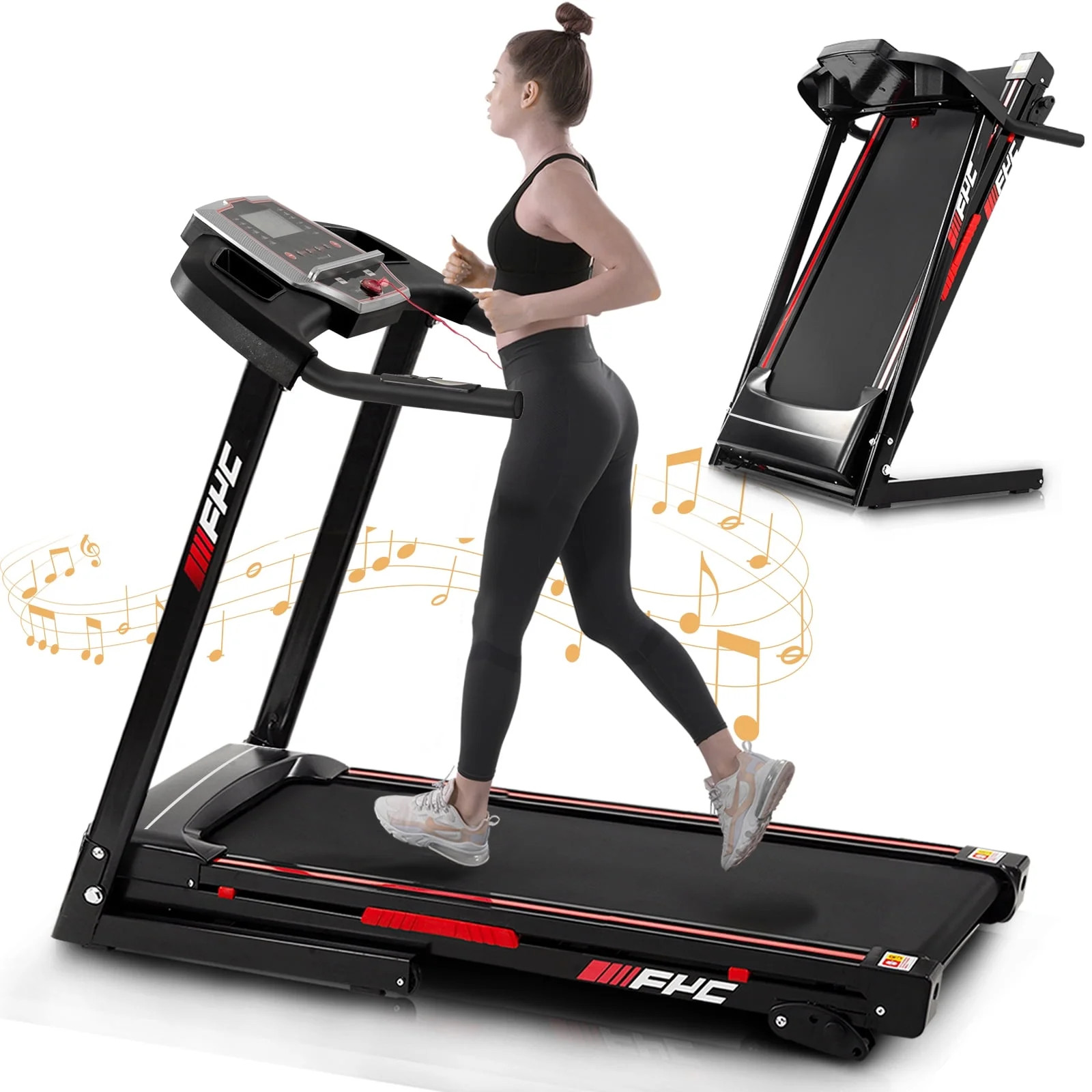 FYC 3.5HP 330 LBS Weight Capacity Folding Treadmill with Incline, Portable Electric Treadmill for... | Walmart (US)