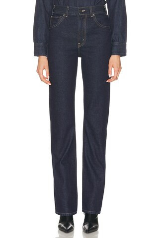 NILI LOTAN Joan Straight Leg in Blue | FWRD 