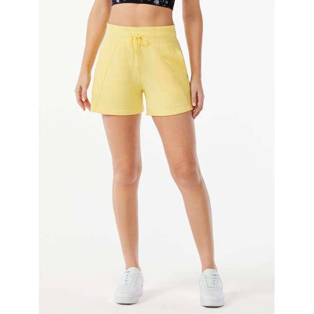 Sofia Active by Sofia Vergara Women's Ribbed Fleece Shorts | Walmart (US)