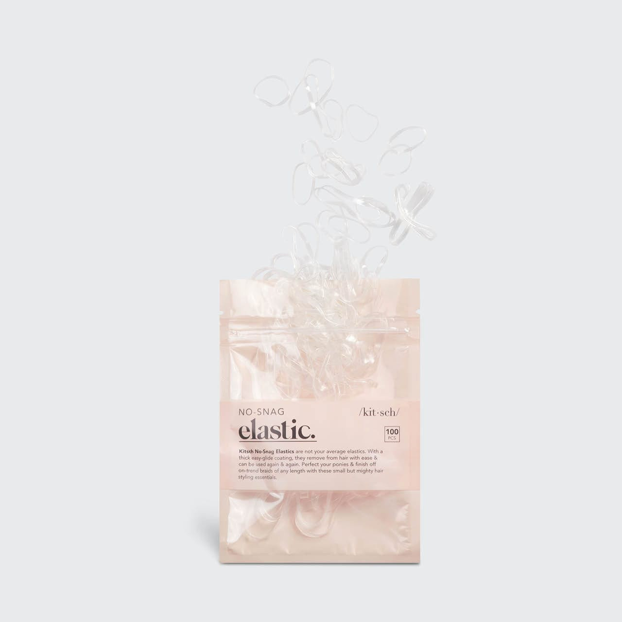 No-Snag Elastic 100pc - Clear | KITSCH | Kitsch